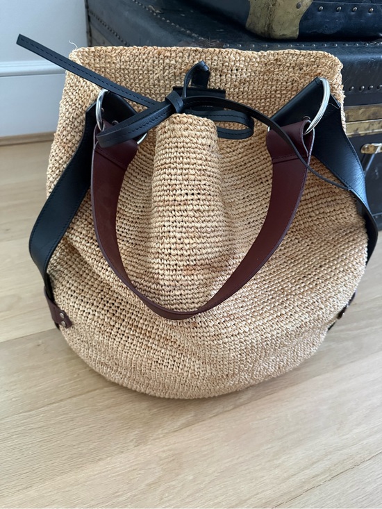 Isabel Marant Handbags - Isabel Marant Bayia raffia hobo bag